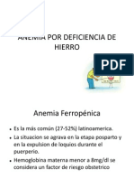 Anemia Por Deficiencia de Hierro