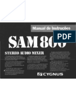 Cygnus - Mixer - SAM800 - Manual de Instruçoes e Especificaç PDF