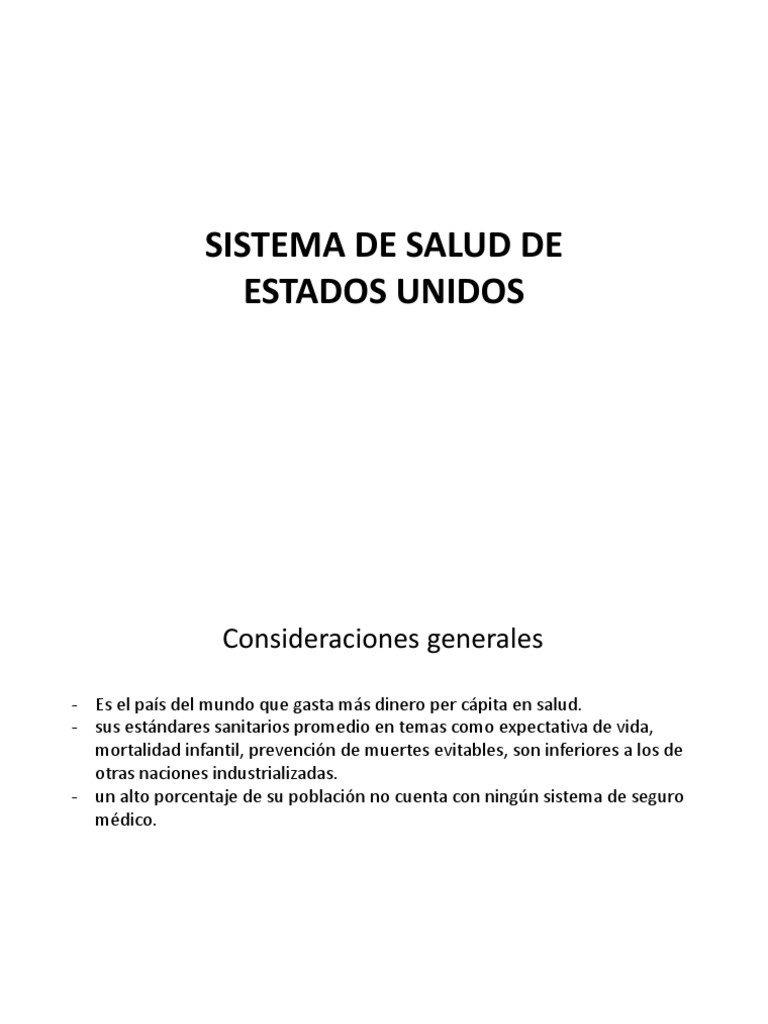 Sistema de Salud de EEUU PDF Medicare (Estados Unidos) Sistema de