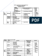 Jadual Aktiviti Dan Giliran Bertugas