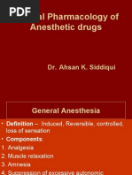 Anesthesia Pharmacology