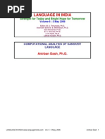 Download Computational Analysis of Sanskrit Language by ajeydg2302 SN13236727 doc pdf