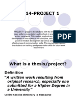 notes for project