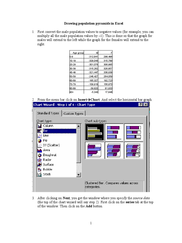 Lecture 2 Population Pyramid Instructions | PDF | Chart | Cartesian ...