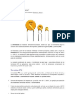 Termistor NTC y PTC menos de