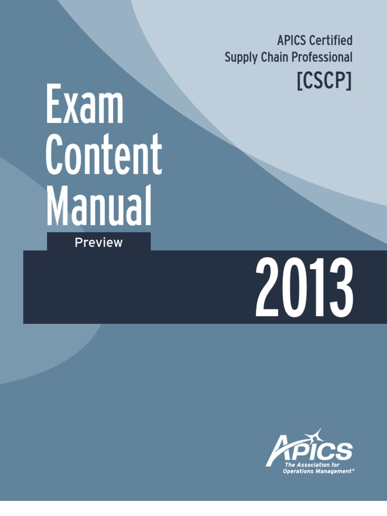 APICS Certified Supply Chain Professional ECM Preview | Download Free ...