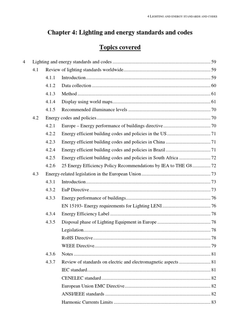 4 - Lighting and Energy Standards and Codes | PDF | Lighting ...