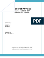 General Physics - Practical#5