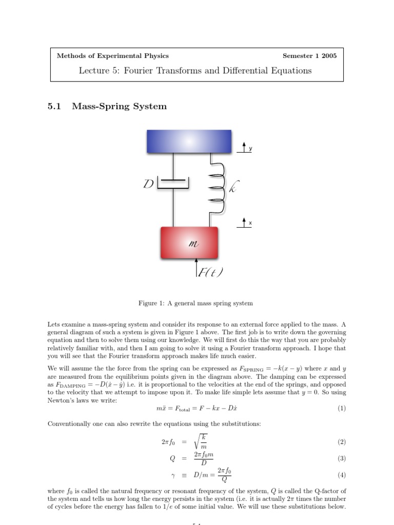 Lecture5 (Amplifier Noise Etc) PDF Exponential Function Fourier