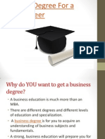Business Degree For A Great Career