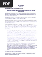 P.D. 26 - EXTENDING FRANKING PRIVILEGE TO PAPERS CONNECTED WITH JUDICIAL 
PROCEEDINGS