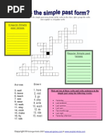 Simple Past Cross