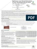 POSTER Hydrostatic High Pressure Versus Thermal Pasteurization on Strawberry Puree