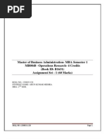 MB0048 –Operations Research-