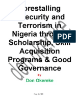 Forestalling Insecurity, Radicalism and Terrorism Through Education, Scholarship