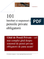 Pensii Private Ghid 101 Intrebari Raspunsuri PDF
