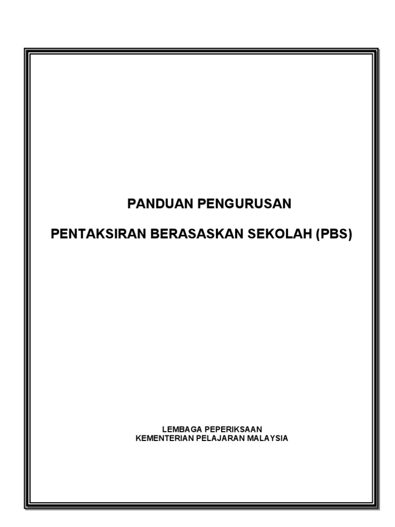 Buku Panduan PBS | PDF