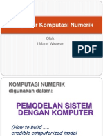 Sesi 1 Pengantar Komputasi Numerik