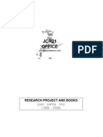 Research Project and Books (1986-2008)