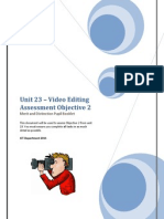 Unit 23 - Video Editing Assessment Objective 2: Merit and Distinction Pupil Booklet