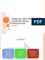 Kuliah 2 Praktek Dan Pemikiran Ekonomi Masa Rasulullah