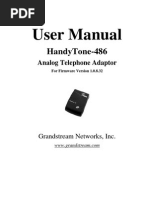 Download Grandstream HT-486 User Manual by kristoforos SN13241360 doc pdf
