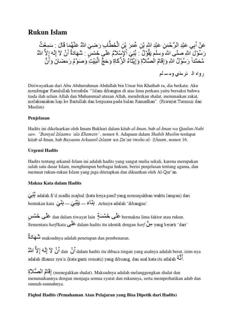 Rukun Islam | PDF | Politik