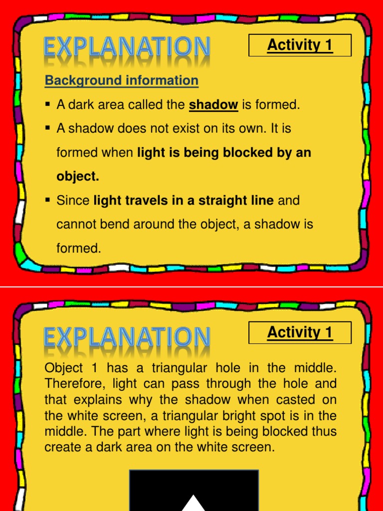Understanding Shadows and Light | PDF | Philosophy | Science & Mathematics