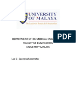 Lab 6 Spectrophotometer