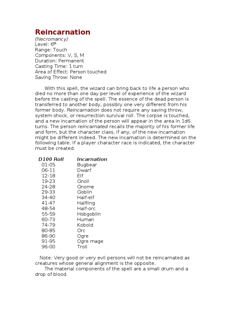 Reincarnation | PDF | Law
