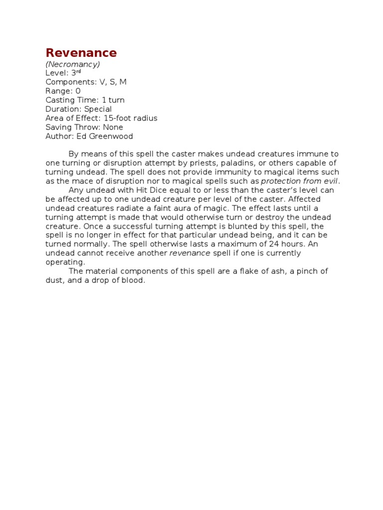 Reve Nance | PDF