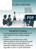 Backflush Costing: Presented By: Kopal Vohra Mayank Sharma Sonali Hatwal Suneet Srivastav