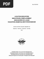 Download Doc 7910 - ICAO Location Indicator by Liviu Per SN132446455 doc pdf