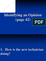 Identifying An Opinion (Page 42)