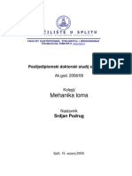 Mehanika Loma - Predavanja PDF