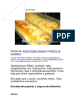 Enrolado de Queijo Com Presunto