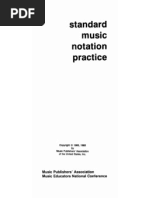 Standard Music Notation Practice