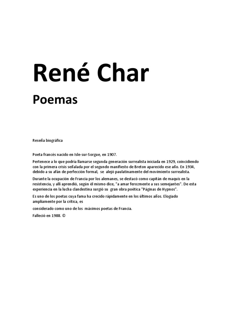 René Char | PDF