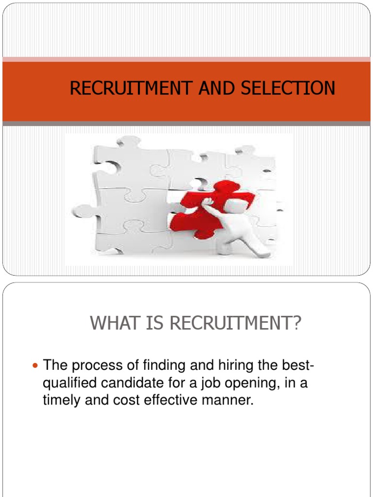 Recruitment and Selection Process Guide | PDF | Recruitment | Employment