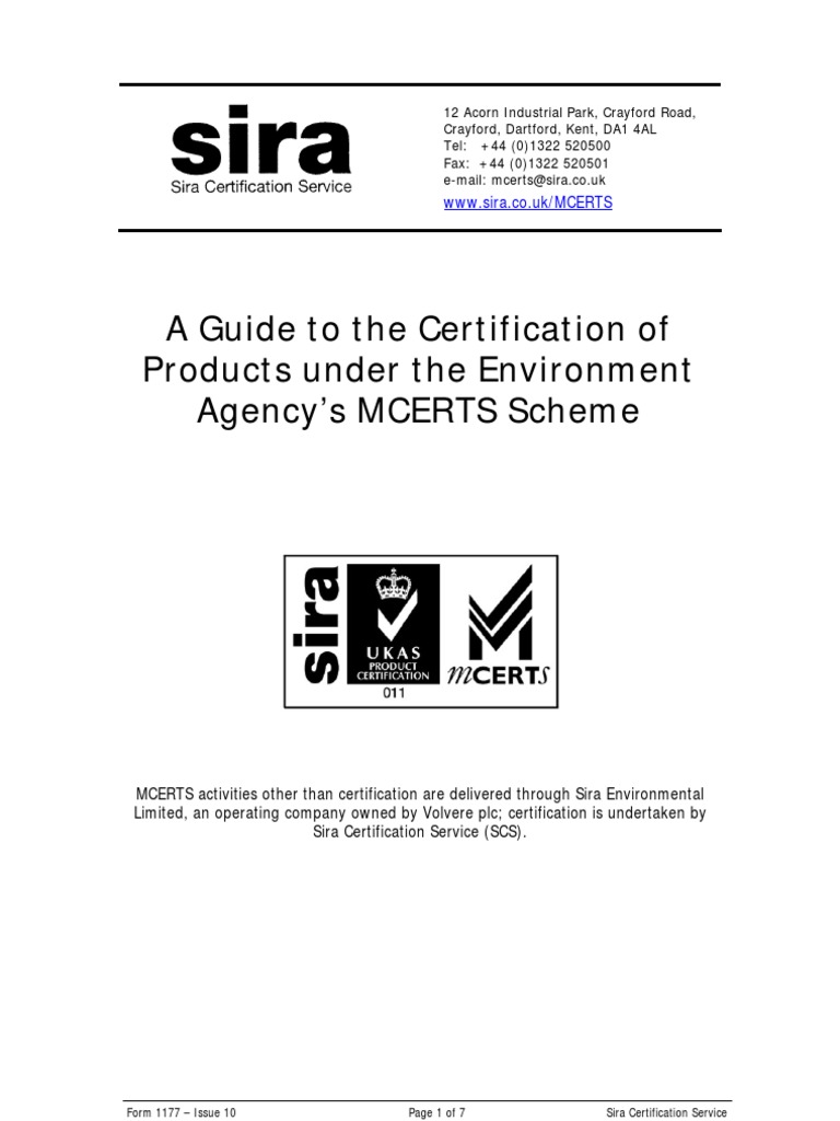 A Guide to Certification SIRA Iso 9000 Evaluation