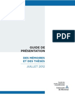 Guide Presentation Memoires These s