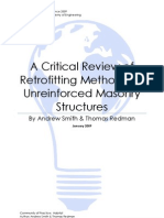 A critical review of retrofitting methods for unreinforced masonry structures