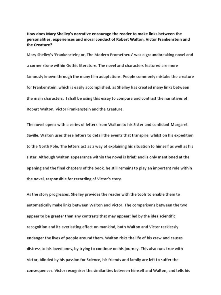 Реферат: Frankenstein Victor Essay Research Paper Frankenstein VictorVictor