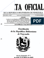 Constitucion de La Republica Bolivariana de Venezuela