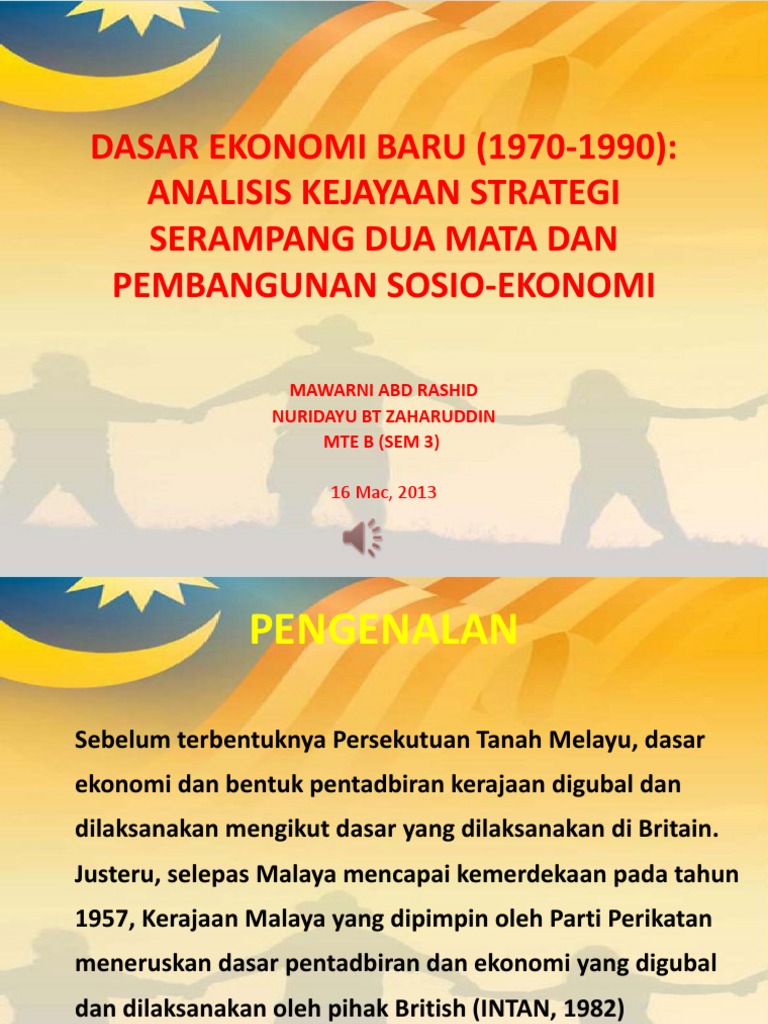 Dasar Ekonomi Baru 1970 1990 Pdf