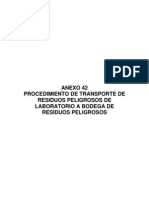 Anexo 42 Procedimiento de Transporte Residuos Peligrosos