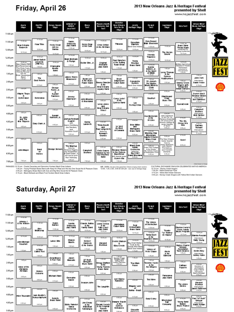 2013 New Orleans Jazzfest Cubes PDF