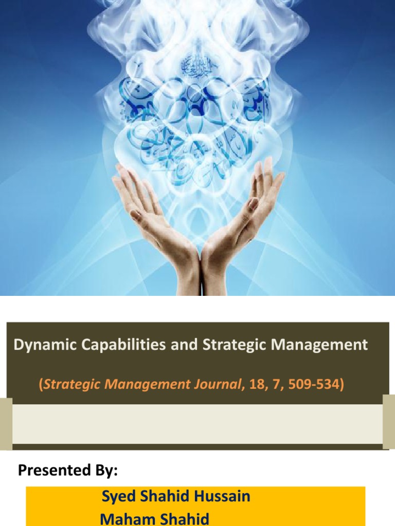 Dynamic Capabilities in Strategic Management | PDF | Strategic ...