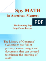 Eye Spy MATH in American Memory the Learning Page
