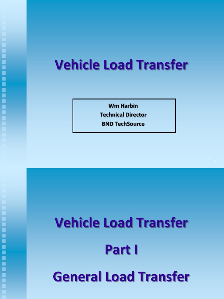 Vehicle Load Transfer Dynamics Explained | PDF | Suspension (Vehicle ...